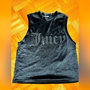 Juicy Couture Black Velvet Sleep Top SzXL